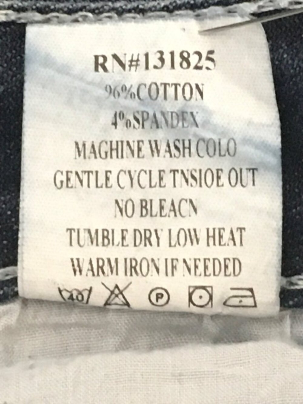 Miss Chic Jeans Size 13 Blue Embellished Mid rise Bootcut Cross Pockets - Picture 14 of 15